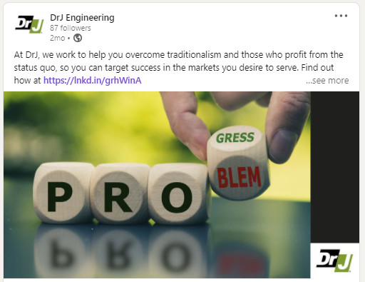 DrJ Engineering LinkedIn Post 2